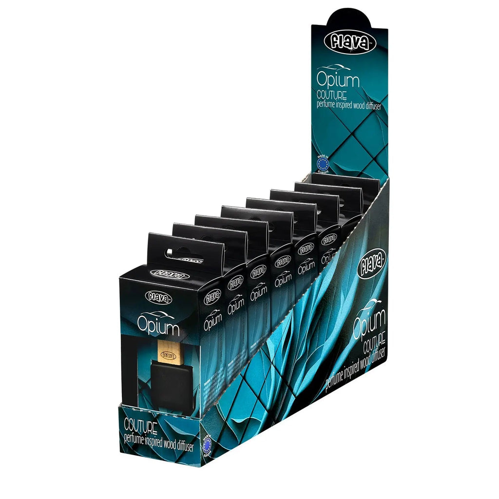 Flava Couture Wood Car Air Freshener - Opium